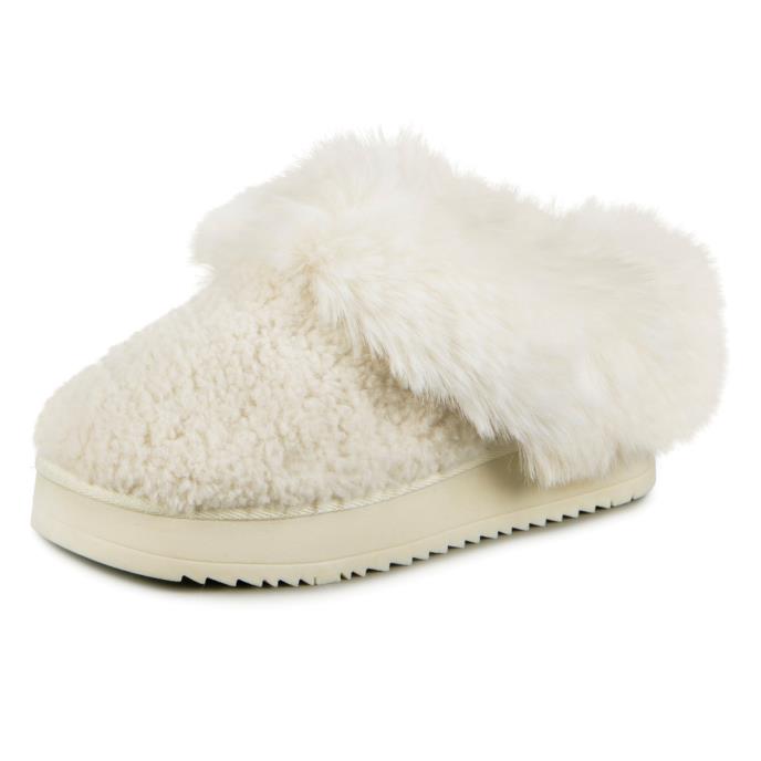 totes® Ladies Icons Textured Mule With Chunky Sole Cream Extra Image 2